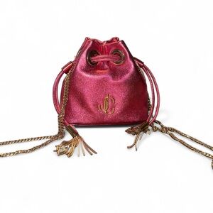 NWT Jimmy Choo Mini Bucket Bag Full Inclusion